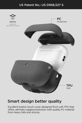 VRS Design Modern AirPods Pro 2 case rugged PC TPU construction shields against drops