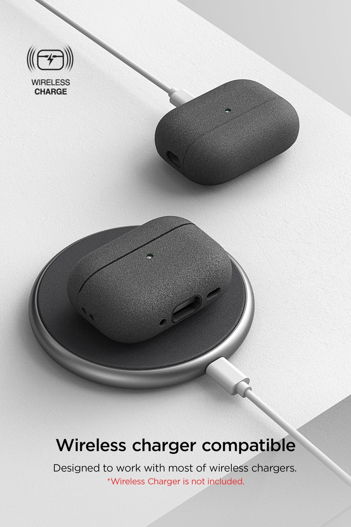 VRS Design Modern AirPods Pro 2 case side grip detail for comfortable handling