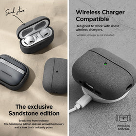 VRS Design Modern AirPods Pro 3 case, back view, slim profile with precise fit