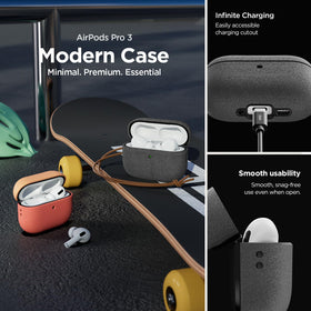 VRS Design Modern AirPods Pro 3 case back view showing slim profile and color finish