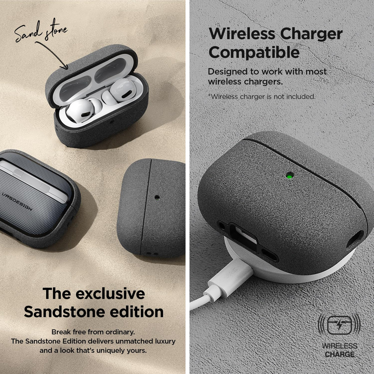 VRS Design Modern AirPods Pro 3 case protection against drops and scratches