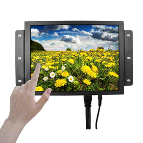 VSDISPLAY 10.4-inch LCD monitor front view for compact workspace