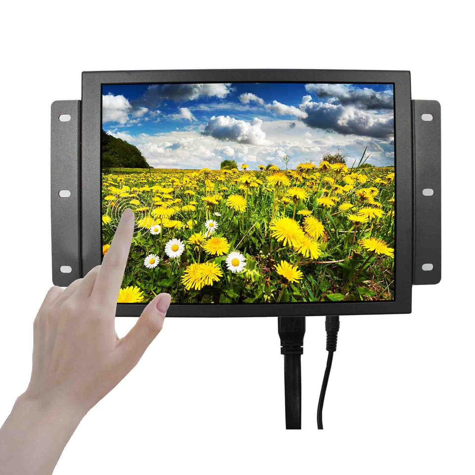 VSDISPLAY 10.4-inch LCD monitor front view for compact workspace