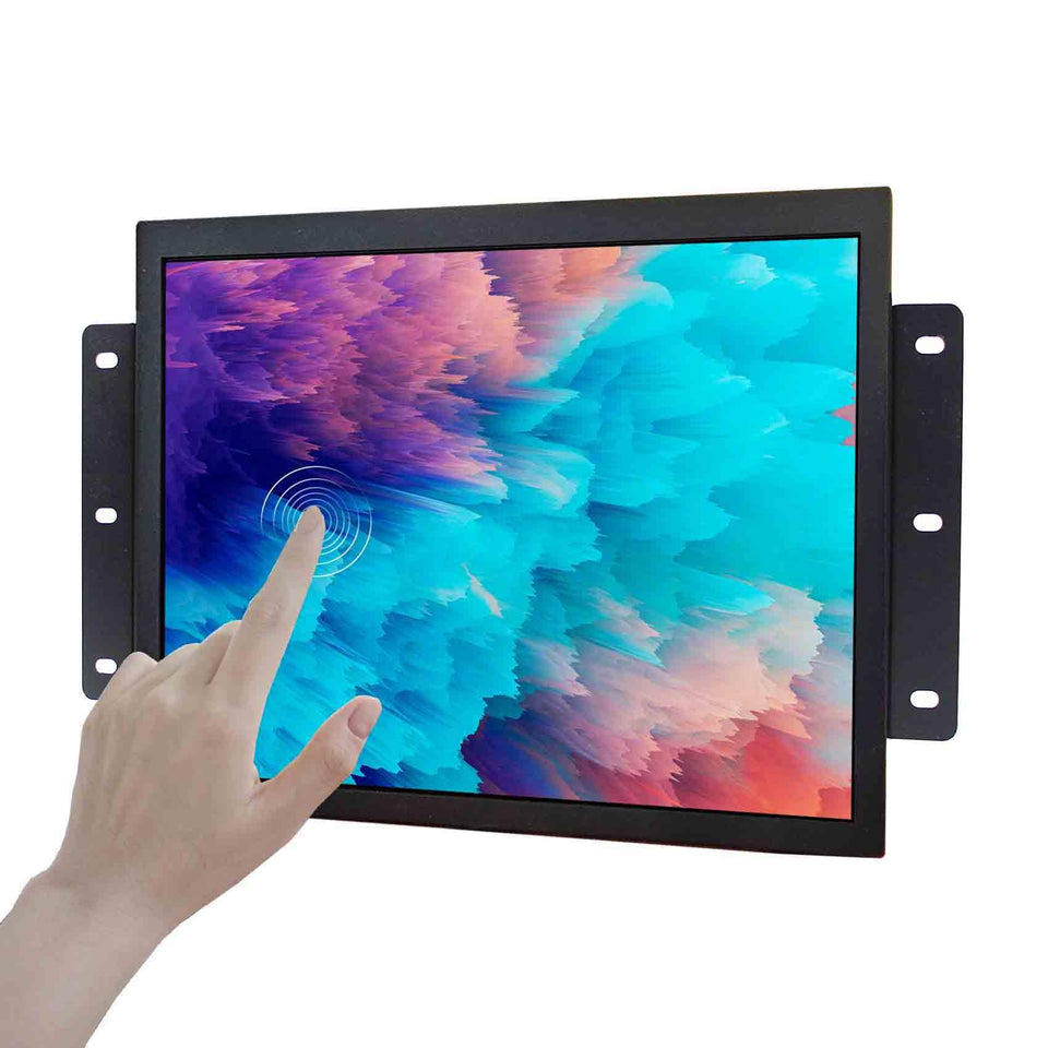 VSDISPLAY 12.1-inch touchscreen monitor front view for compact control panels.