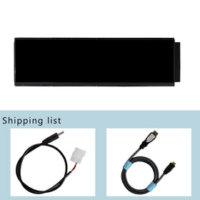 VSDISPLAY 12.6-inch IPS monitor power options for flexible wiring