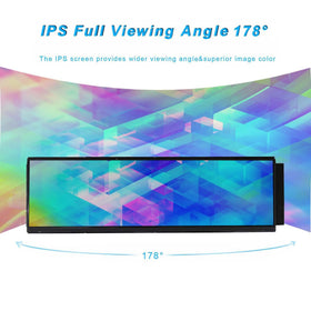 VSDISPLAY 12.6-inch IPS monitor side view with slim profile for compact cases