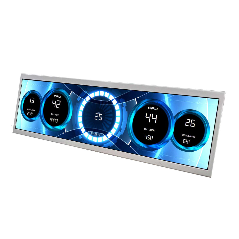 VSDISPLAY 14.5-inch monitor front view, ideal as a compact secondary display for PC builds.