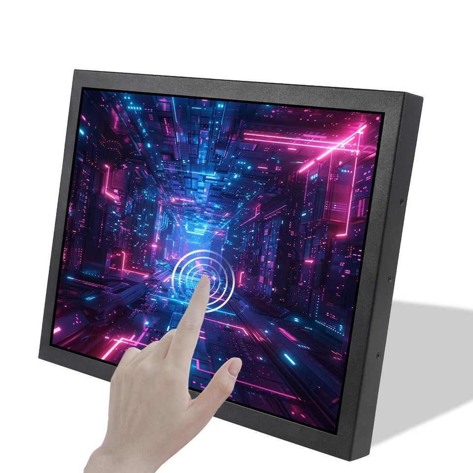 VSDISPLAY 15 inch touch monitor front view with bright outdoor readability