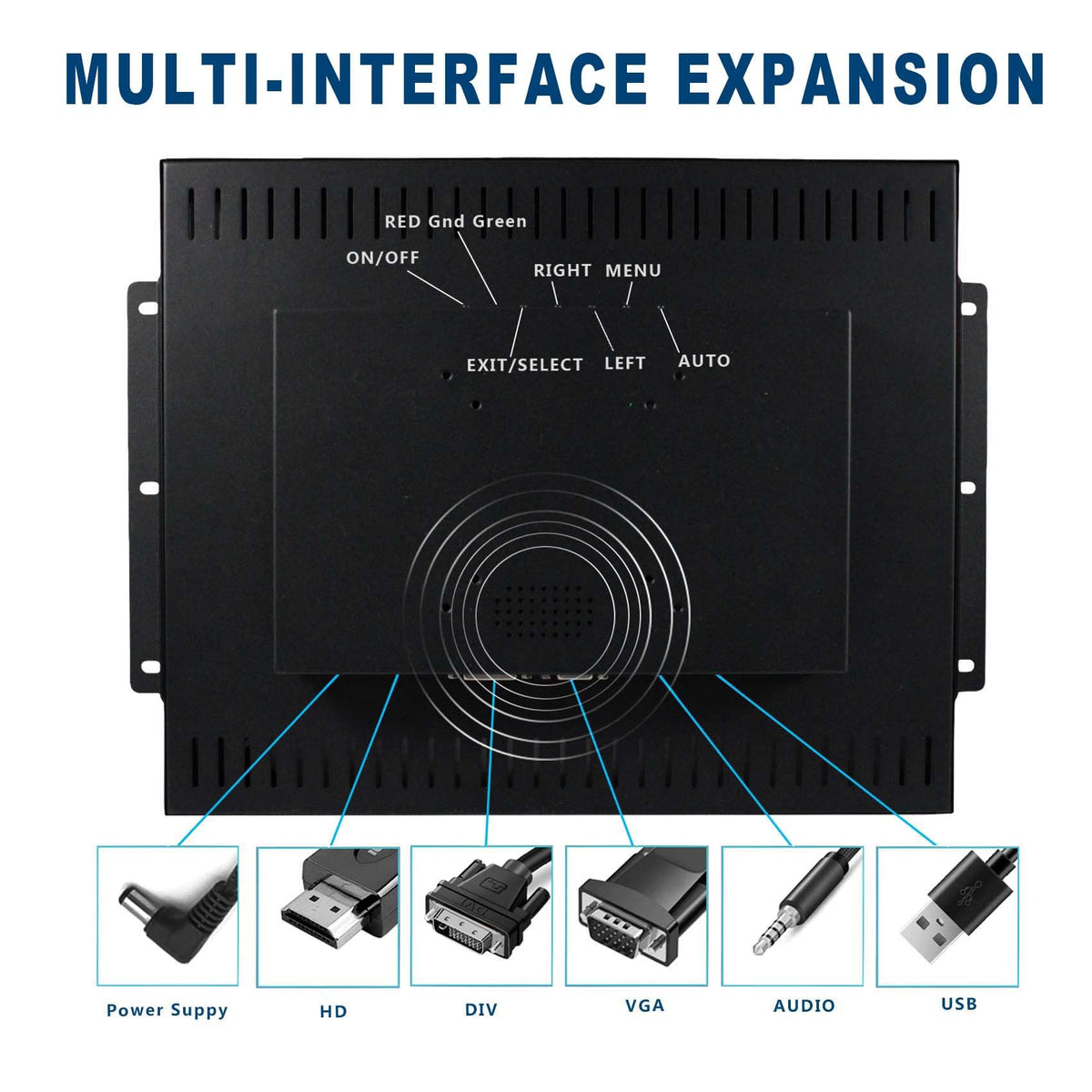 VSDISPLAY 17-inch mounting brackets ready for wall or desk installation