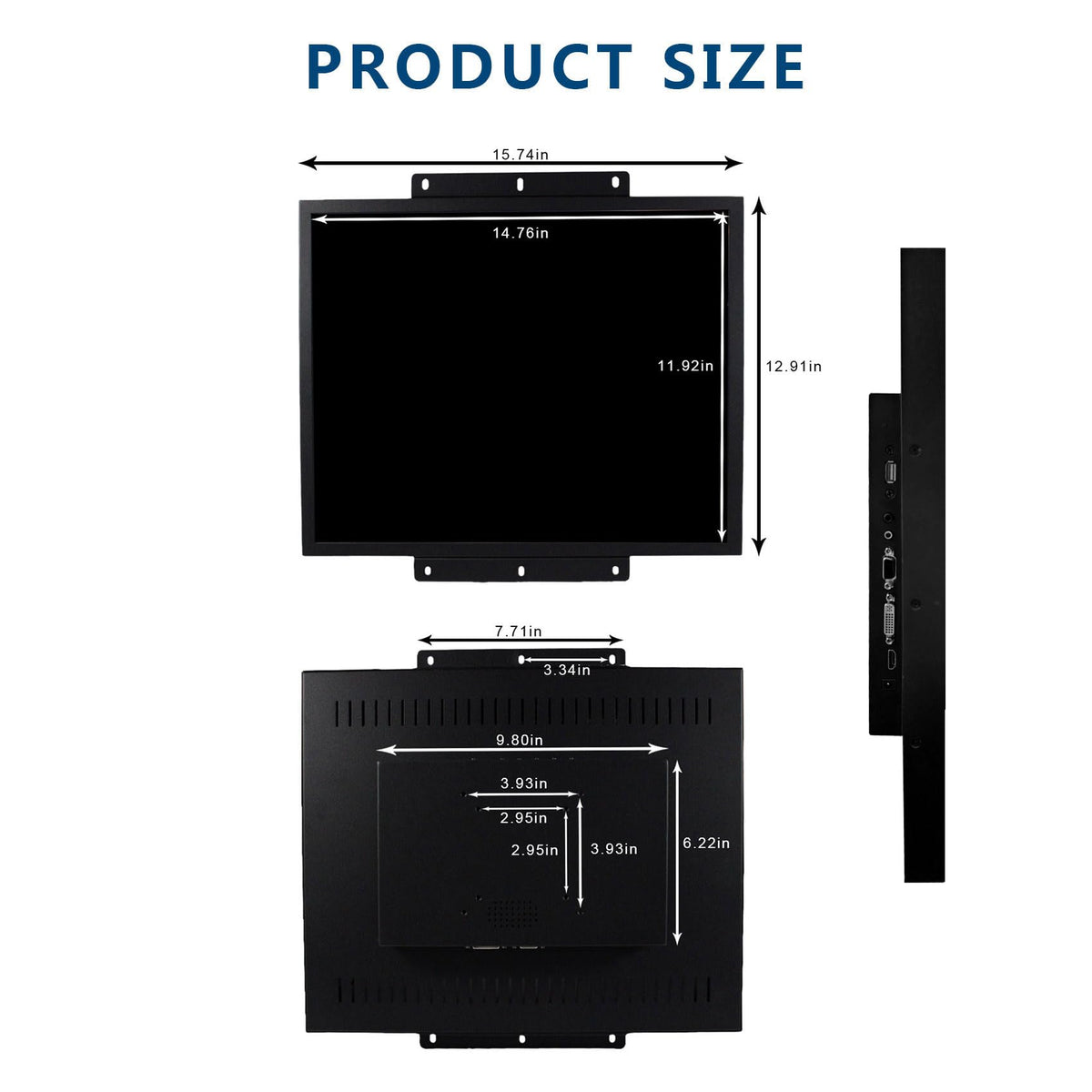 VSDISPLAY 19in IPS touchscreen enables responsive DIY gaming setups.