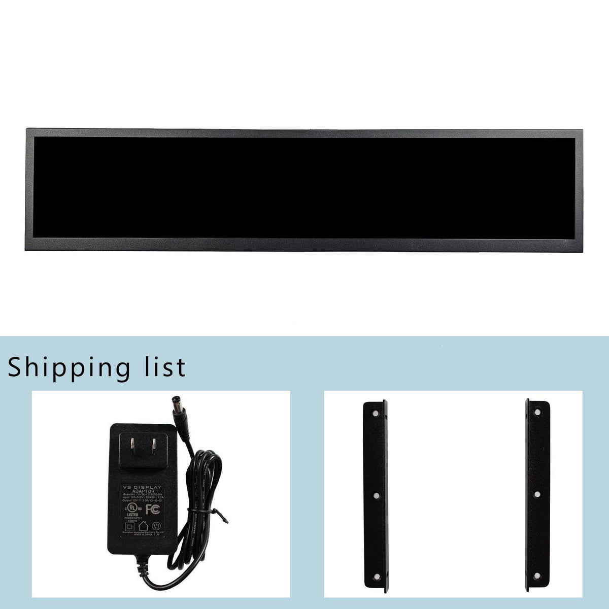 VSDISPLAY bar display set for kiosks and game cabinets.