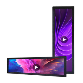 VSDISPLAY 28.6-inch front view showcases vibrant signage for in-store promotions.