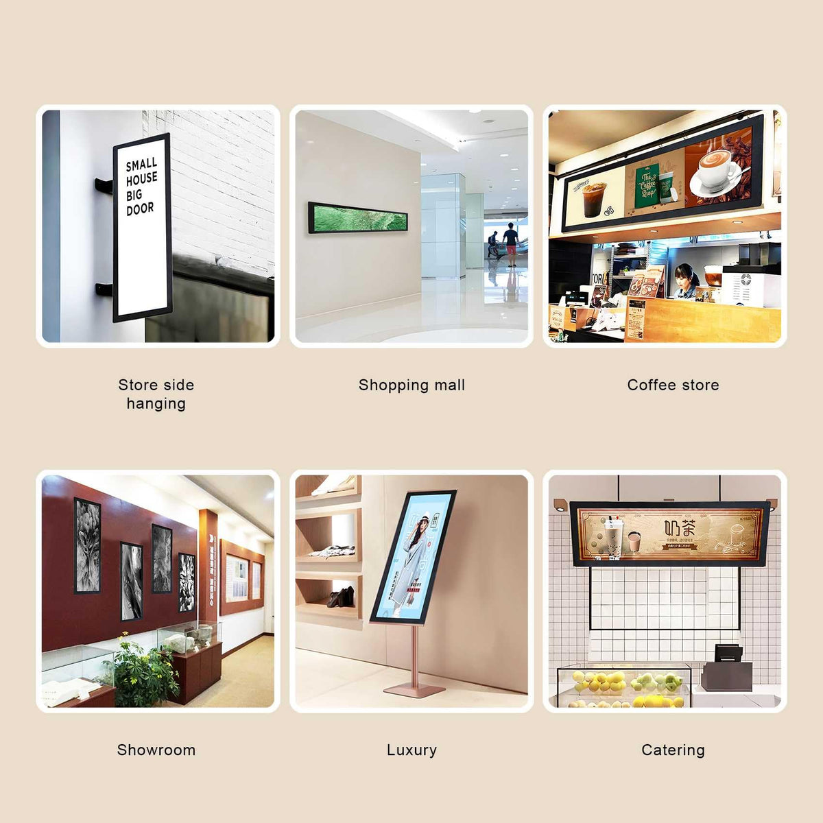 VSDISPLAY versatile signage ready for retail or event use.
