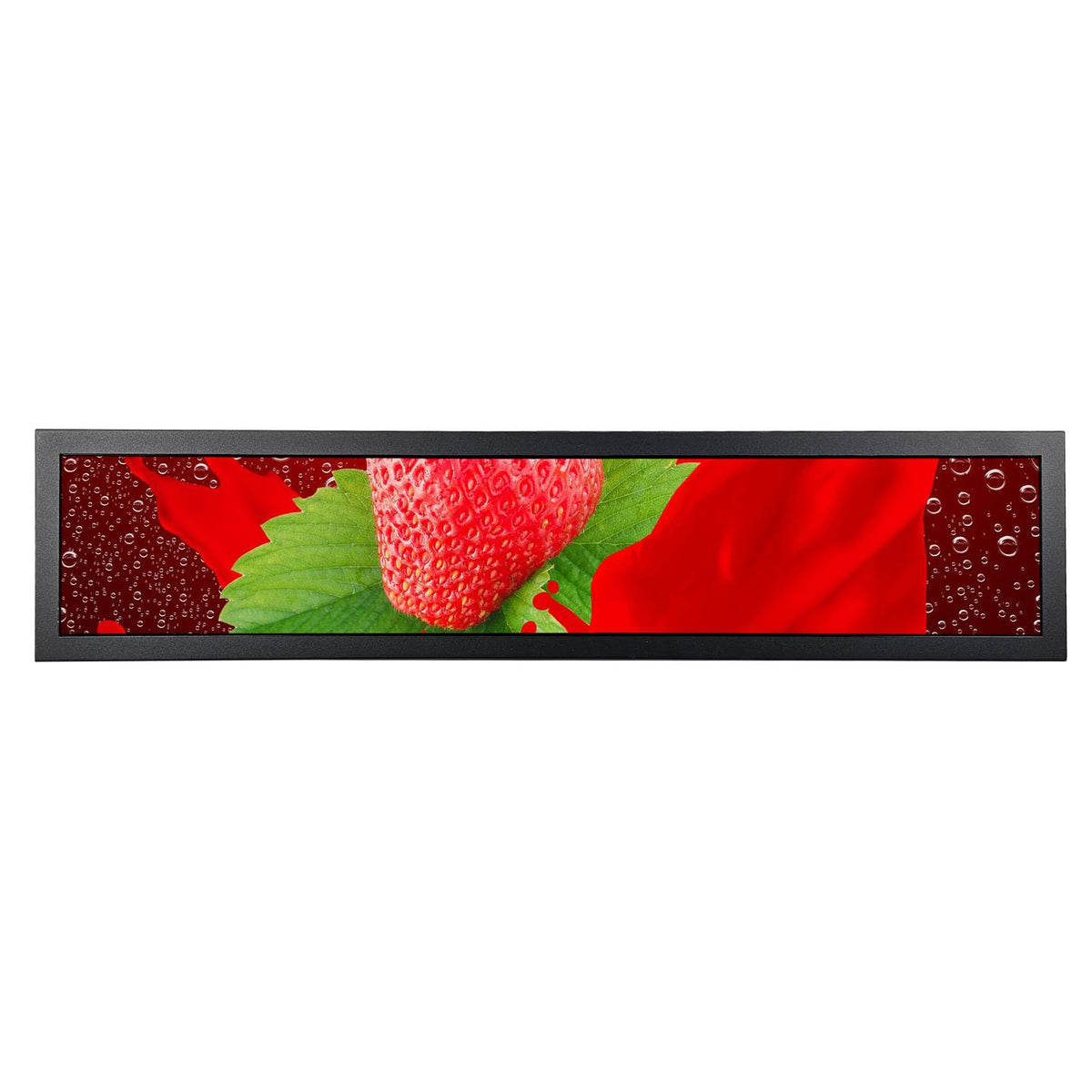VSDISPLAY 28-inch stretched bar LCD for immersive marquee visuals.