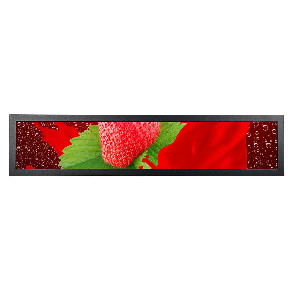 VSDISPLAY 28-inch stretched bar LCD for immersive marquee visuals.
