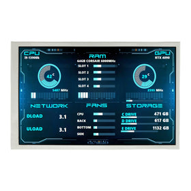 VSDisplay 7-inch IPS monitor back view showing USB-C power for quick setup.