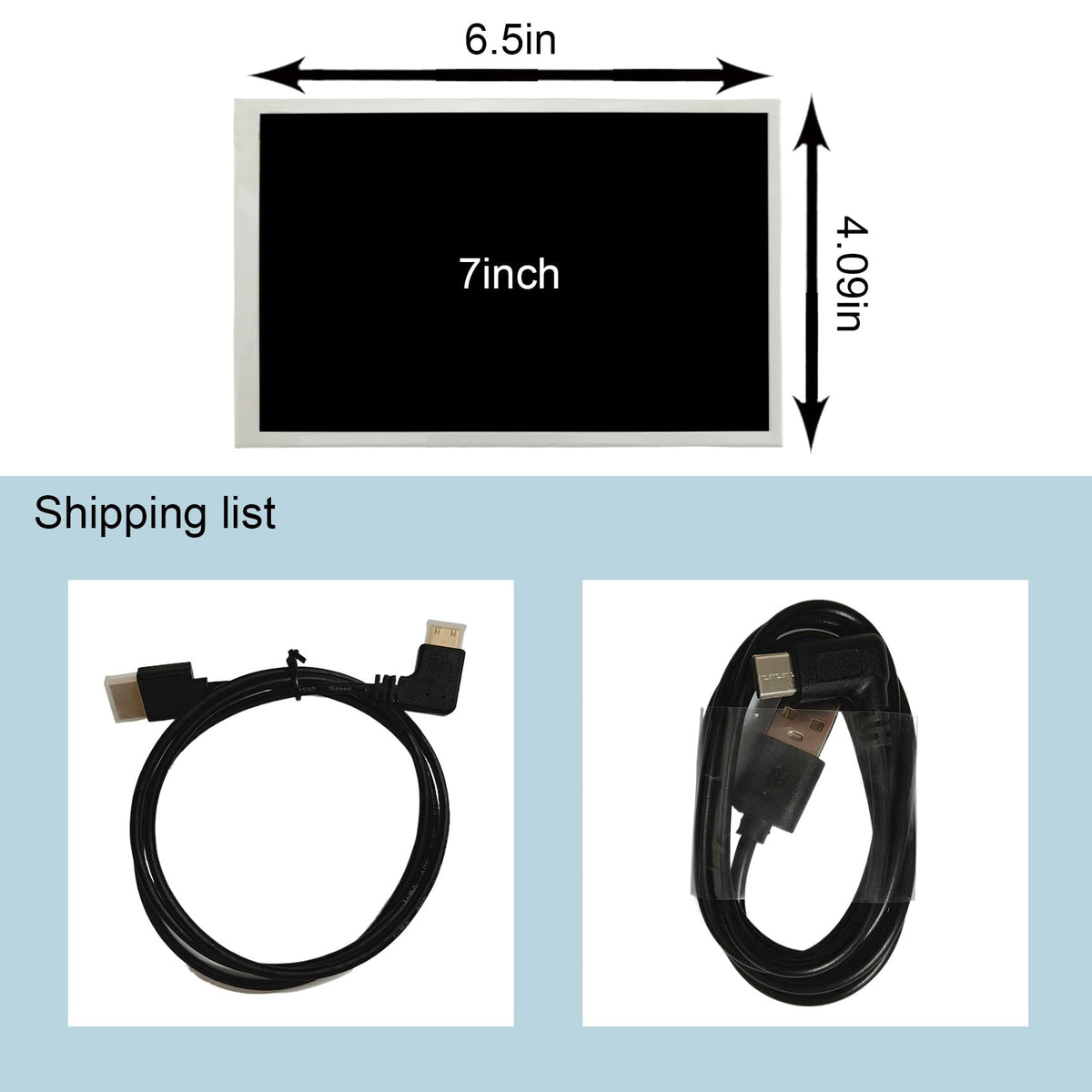 VSDisplay 7-inch monitor mounted on desk shows flexible installation options.