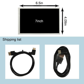 VSDisplay 7-inch monitor mounted on desk shows flexible installation options.