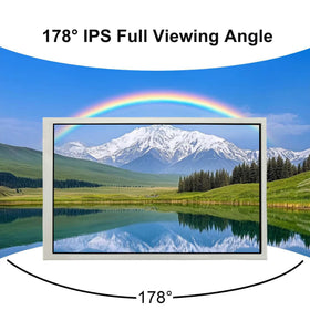 VSDisplay 7-inch IPS monitor side view highlights mounting holes for versatile installation.
