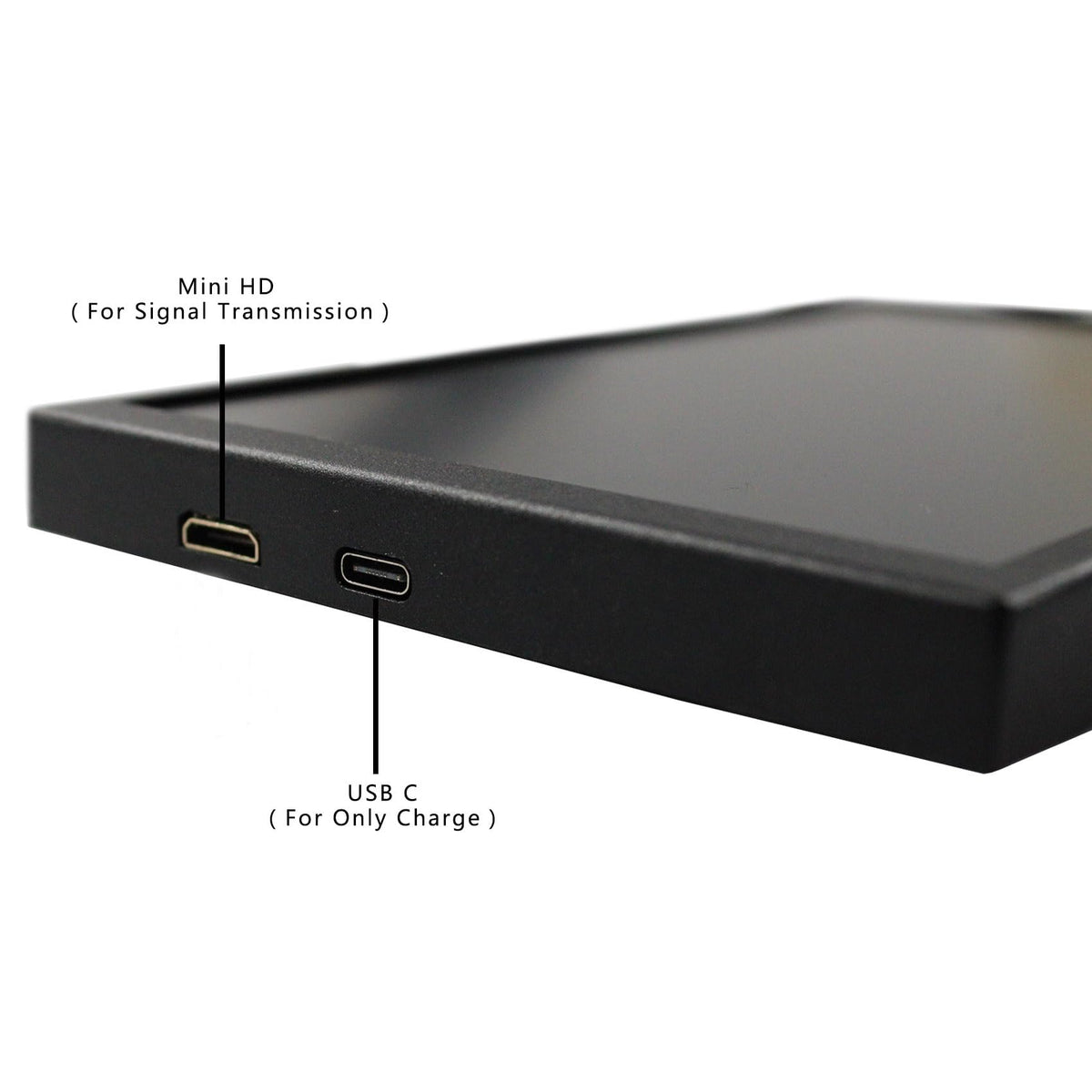 VSDISPLAY 8inch mini LCD monitor back view shows compact electronics