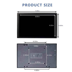 VSDISPLAY 8inch mini LCD monitor packaging includes power and signal cables