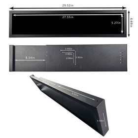 VSDISPLAY brackets and mounting holes simplify desk or wall installation.