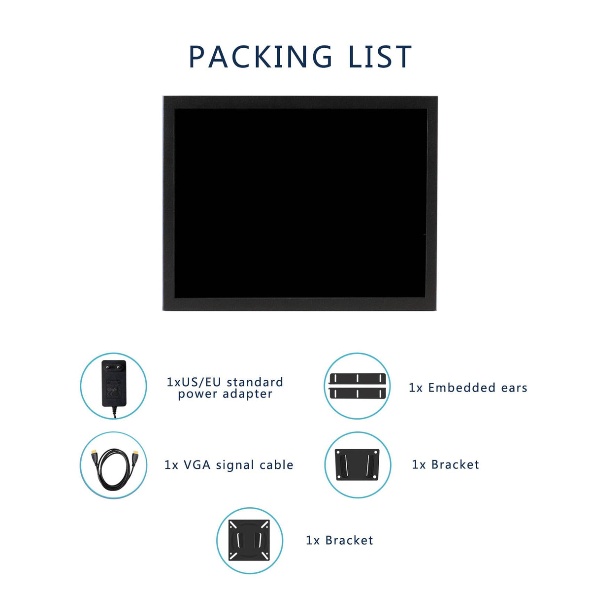 VSDISPLAY industrial DIY monitor setup for control panels and kiosks