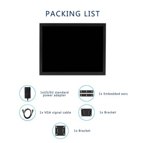 VSDISPLAY industrial DIY monitor setup for control panels and kiosks