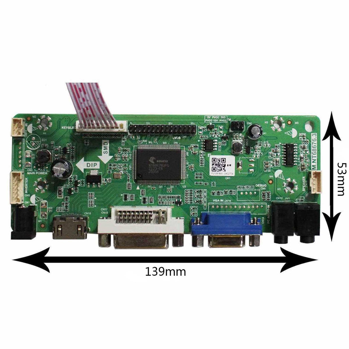 VSDISPLAY inverter and accessories pack included for easy installation.
