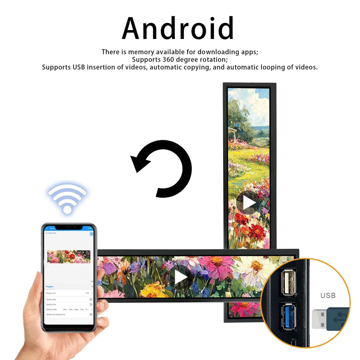 VSDISPLAY IPS panel with wide viewing angles for outdoor kiosks.