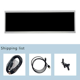 VSDISPLAY packaging includes monitor, USB-C cable, screws.