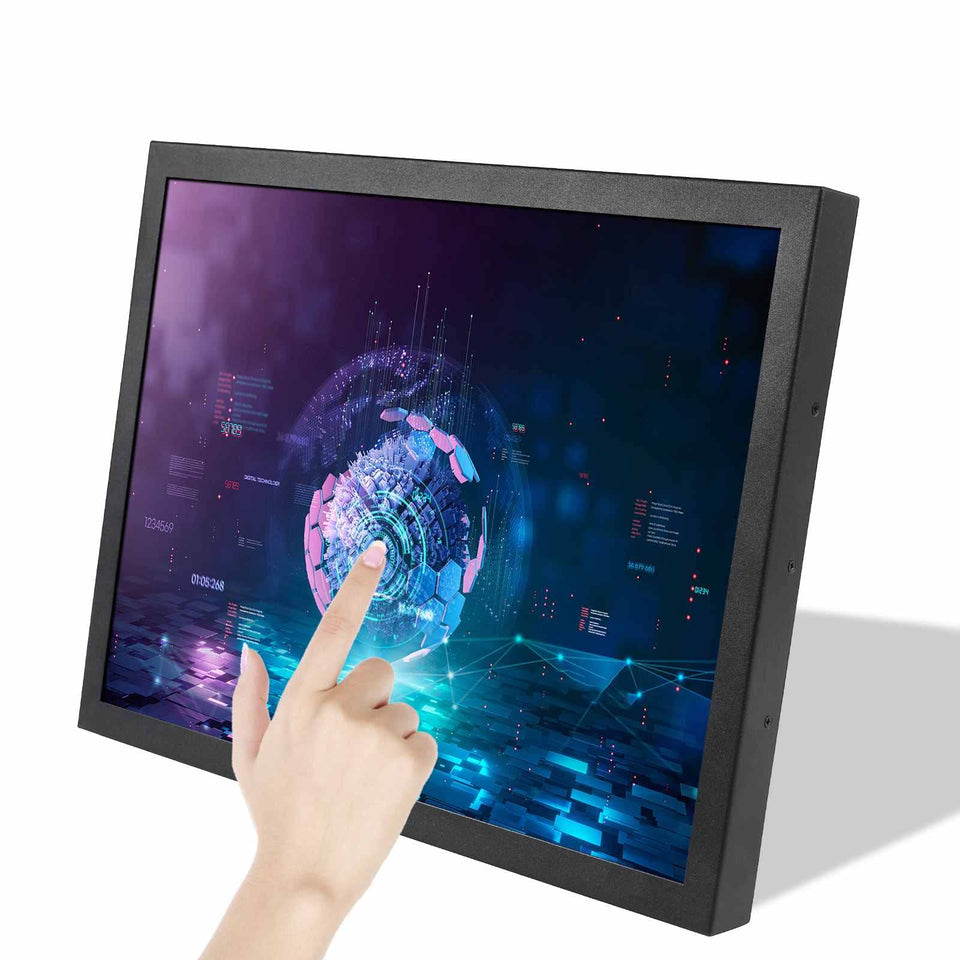 VSDISPLAY portable industrial monitor front view for compact workstations