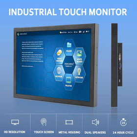 VSDISPLAY monitor side with bracket demonstrates flexible mounting options