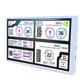 VSDISPLAY 8-inch portable monitor, ideal as a second screen.