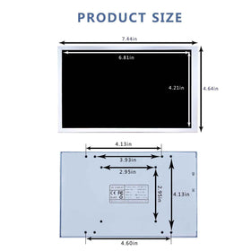 VSDISPLAY compact dimensions fit tight spaces in cases.