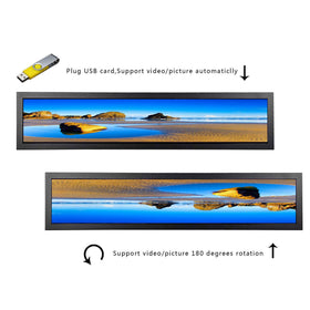 VSDISPLAY USB video input enables plug-and-play signage setups.