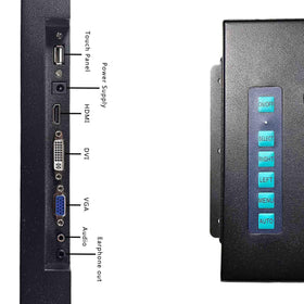 Back mounting holes for wall or desk mounting options