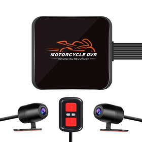 VSYSTO WiFi dashcam front view with 1080p night vision for low-light riding.