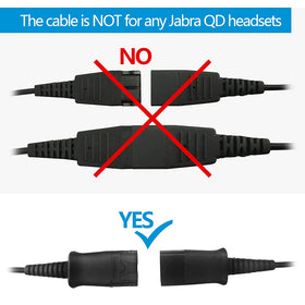 VT PLT-QD USB training cable illustrating PLT-QD connections to two headsets.