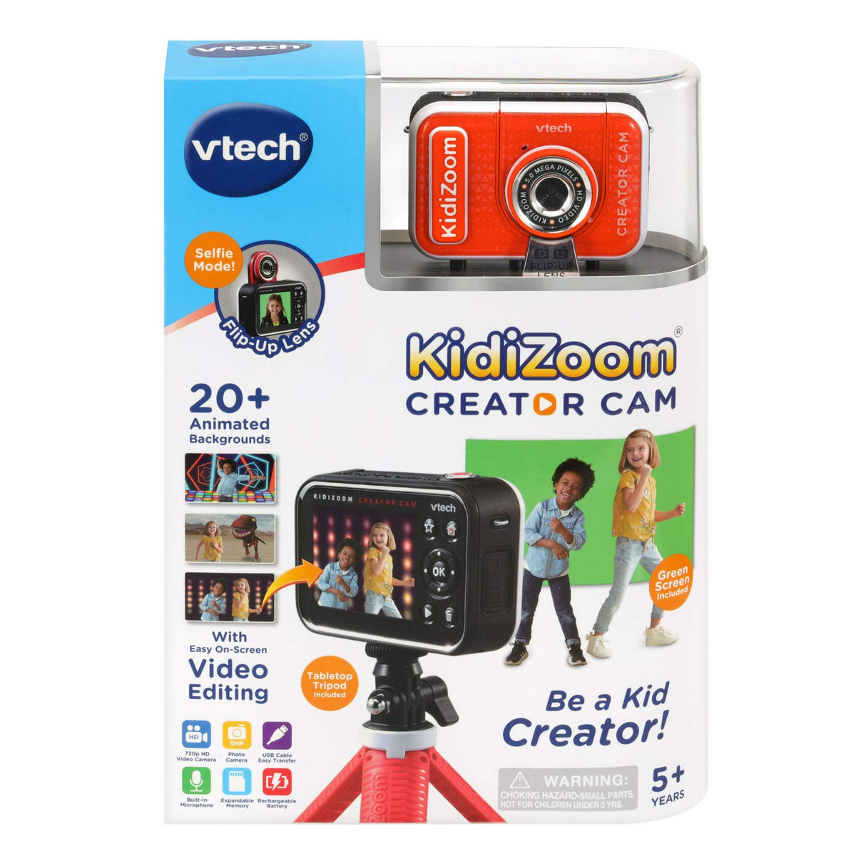 Rechargeable battery included with VTech KidiZoom Creator Cam Red