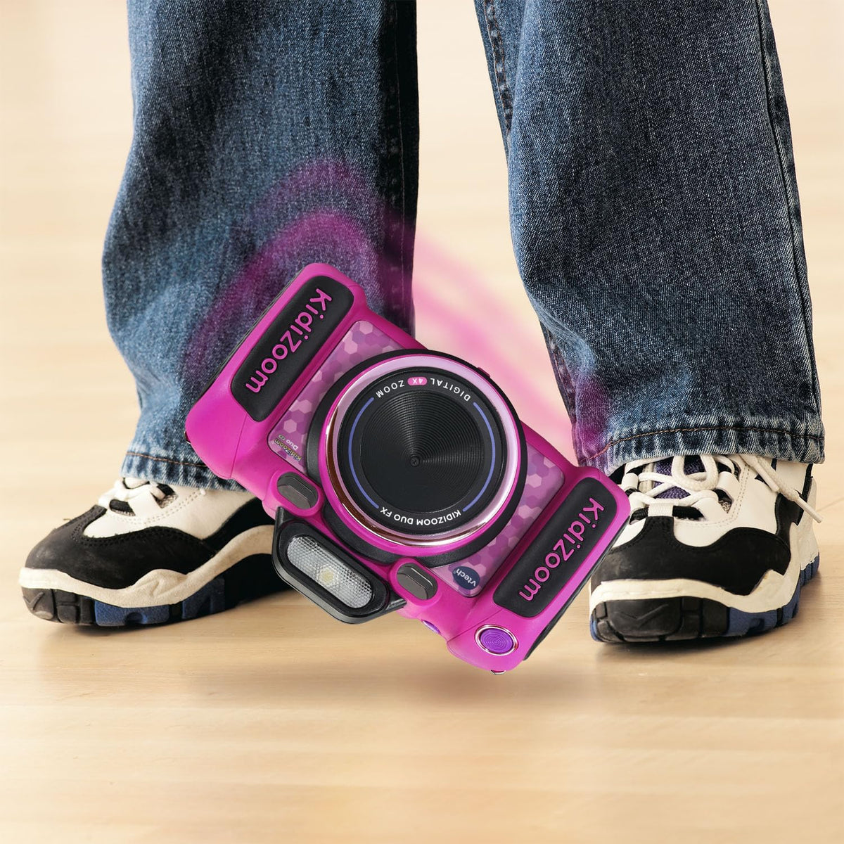 VTech KidiZoom Duo FX pink selfie cam for fun portrait shots.