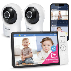 VTech RM7764-2HD dual-camera setup for monitoring two rooms with clear detail.