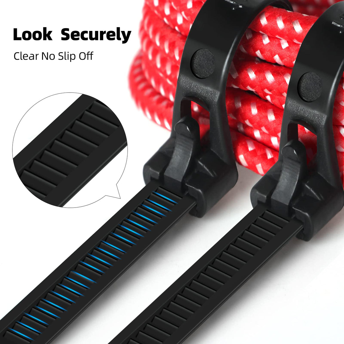 VTECHOLOGY nylon zip ties for garden vines and plant support.