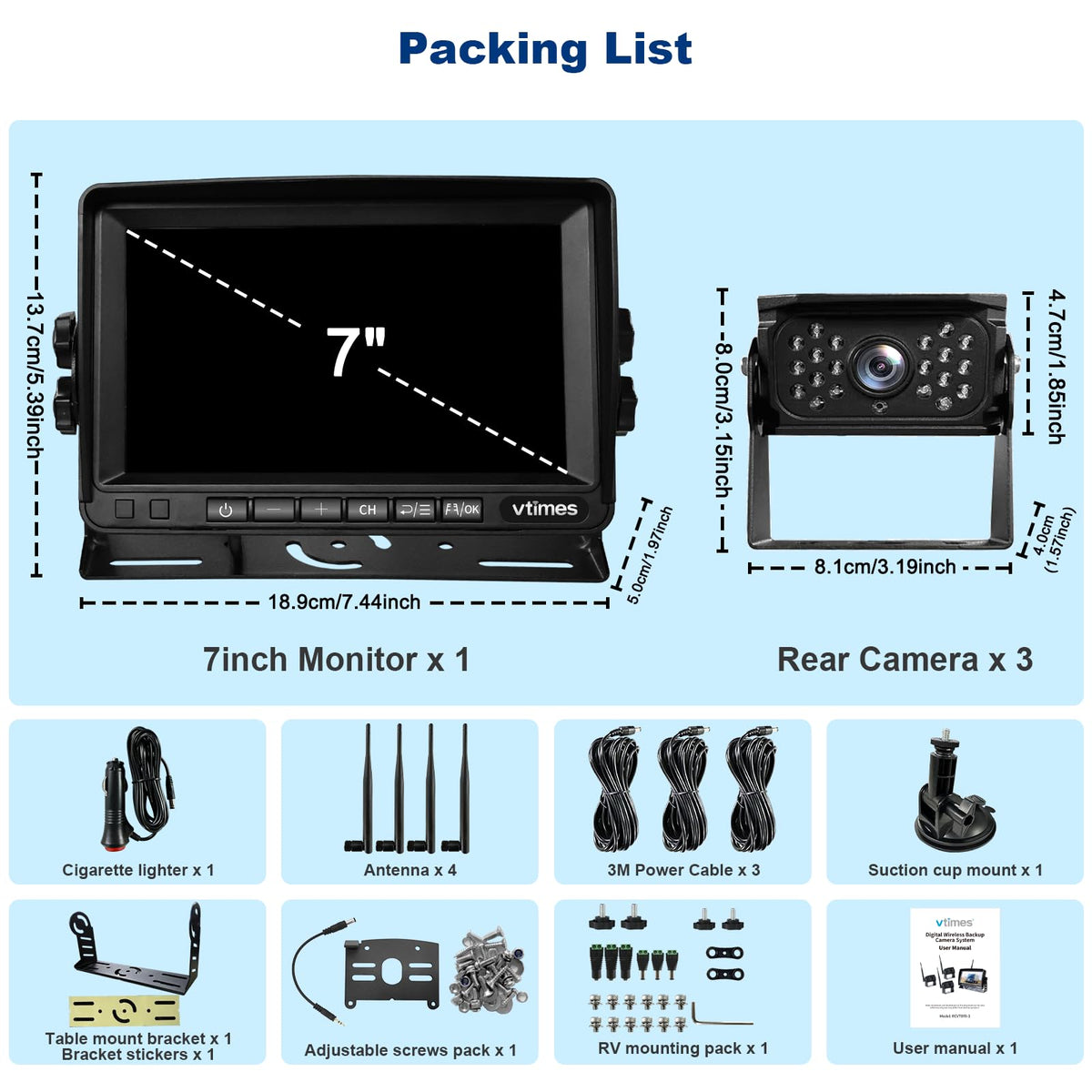 VTimes rugged IP69K camera designed for weather and road conditions