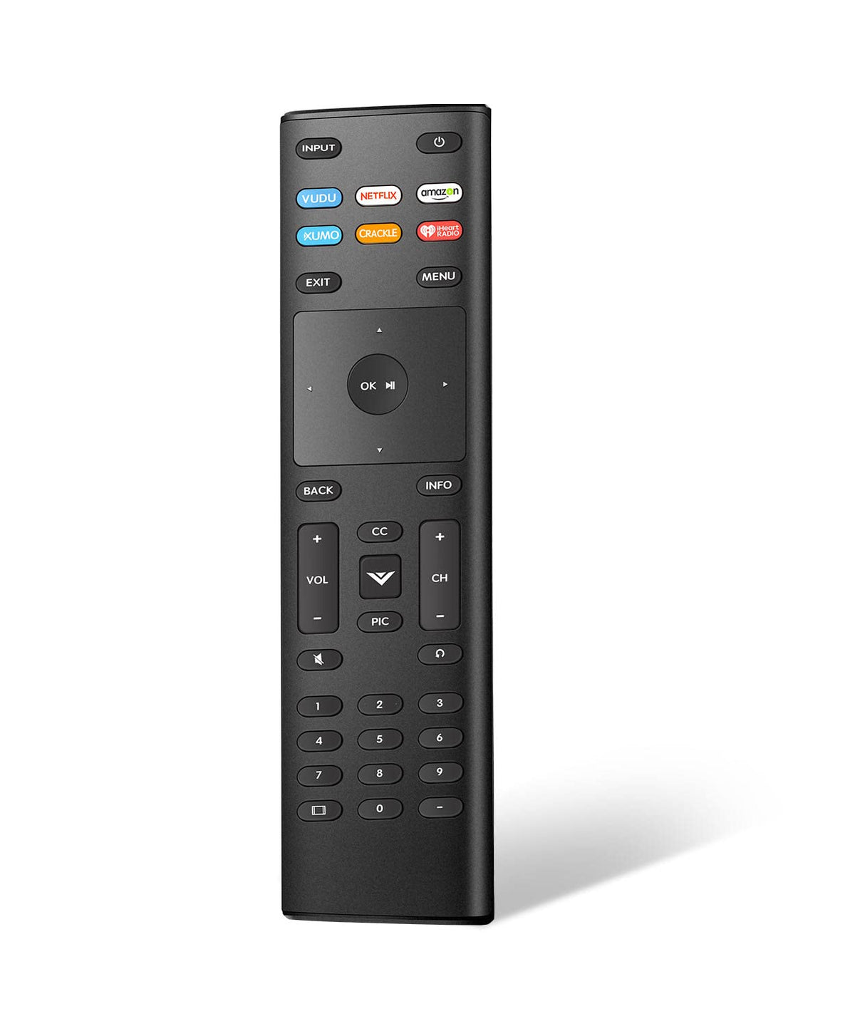 Vtinvan replacement remote for Vizio D-series front view ready for quick setup