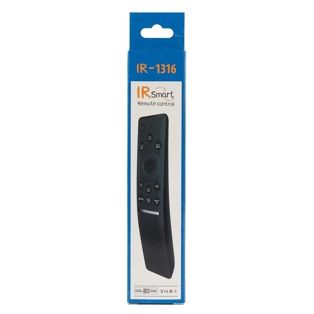 VTinvan Samsung remote in use on a TV demonstrating universal compatibility.