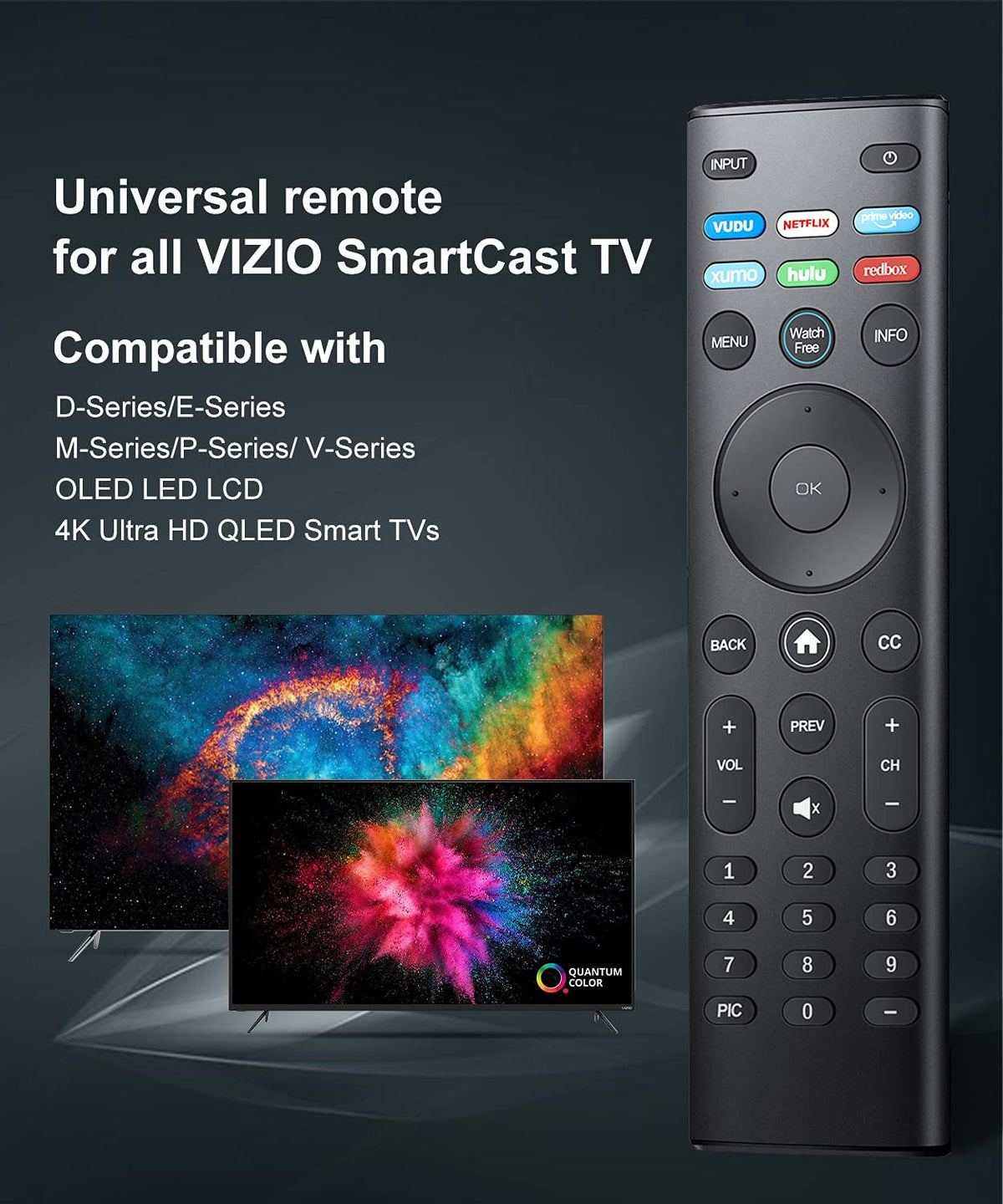 vtinvan XRT140 remote side view showing slim profile.