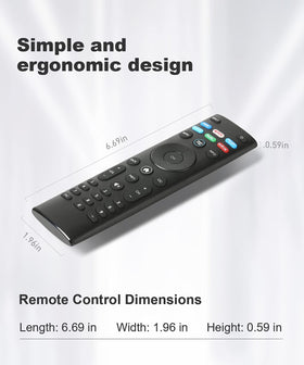 vtinvan XRT140 remote with Vizio TV in living room setup.
