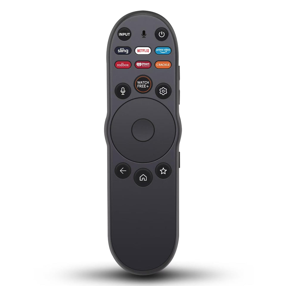 vtinvan XRT270 remote front view optimizes navigation on Vizio smart TVs.