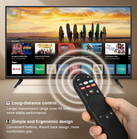 vtinvan XRT270 remote setup and pairing is quick on Vizio TVs.